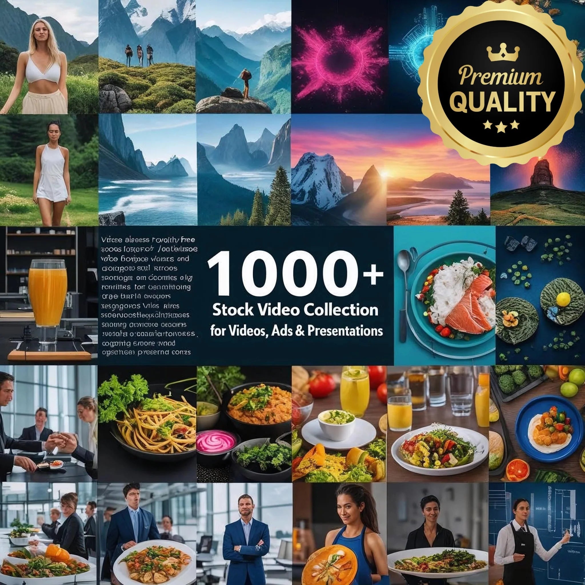 HD Stock Video Collection – 1000+ High-Resolution Footage Clips for Videos, Ads & Presentations