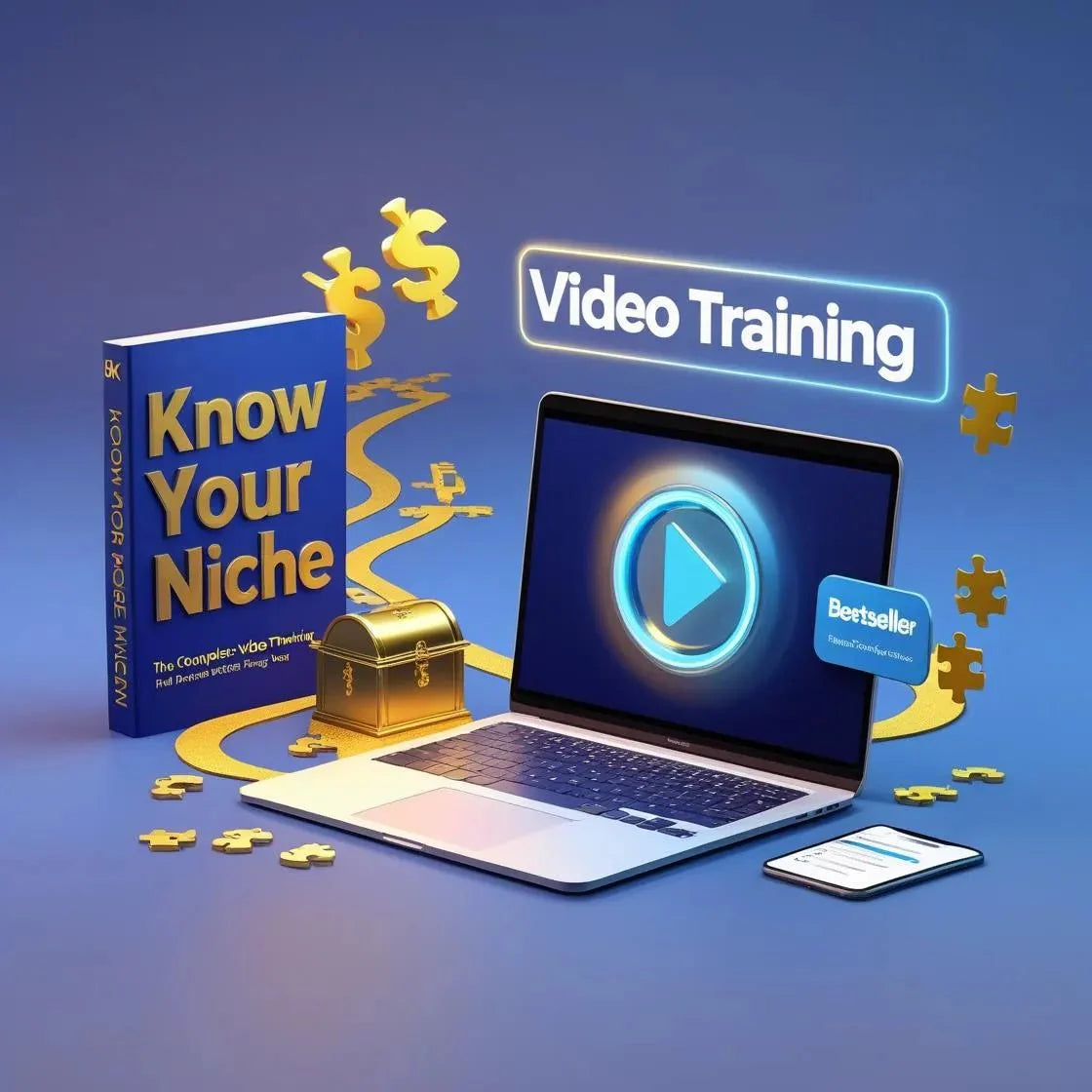 Unlock Your Online Goldmine: The Ultimate Niche-Finding System (Video Course + Ebook)