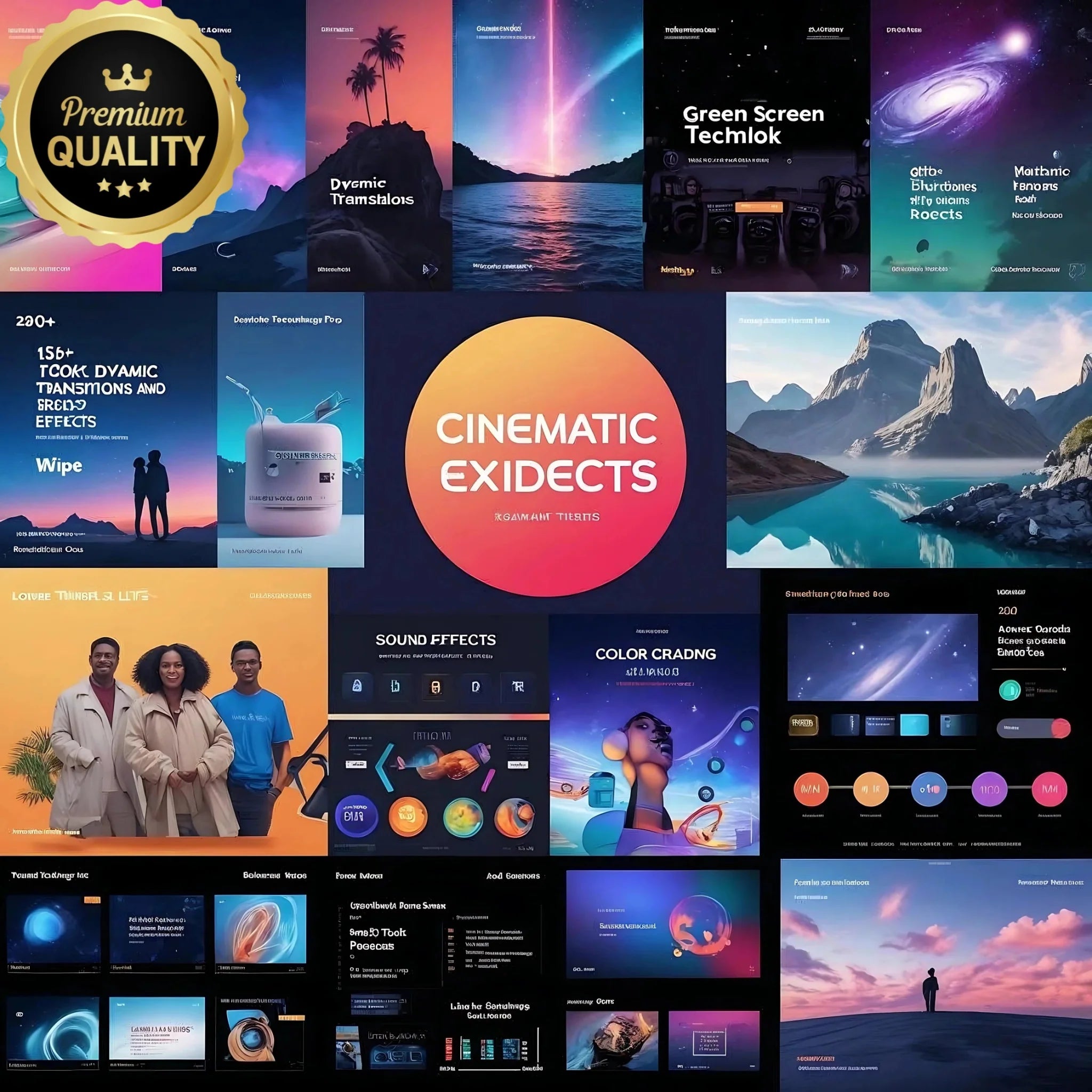 Mega Video Editing Collection – Ultimate Bundle with Stock Videos, Transitions, Effects & Sound FX