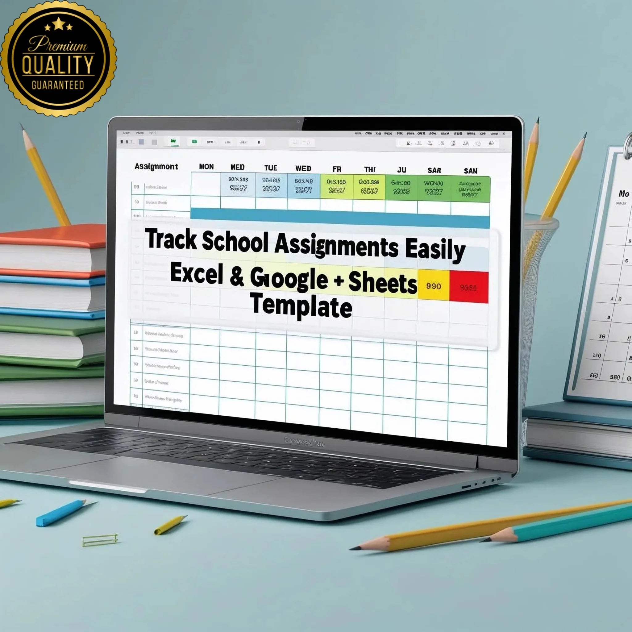 Assignment Tracker Spreadsheet Template – Stay Organized with Your Schoolwork & Deadlines