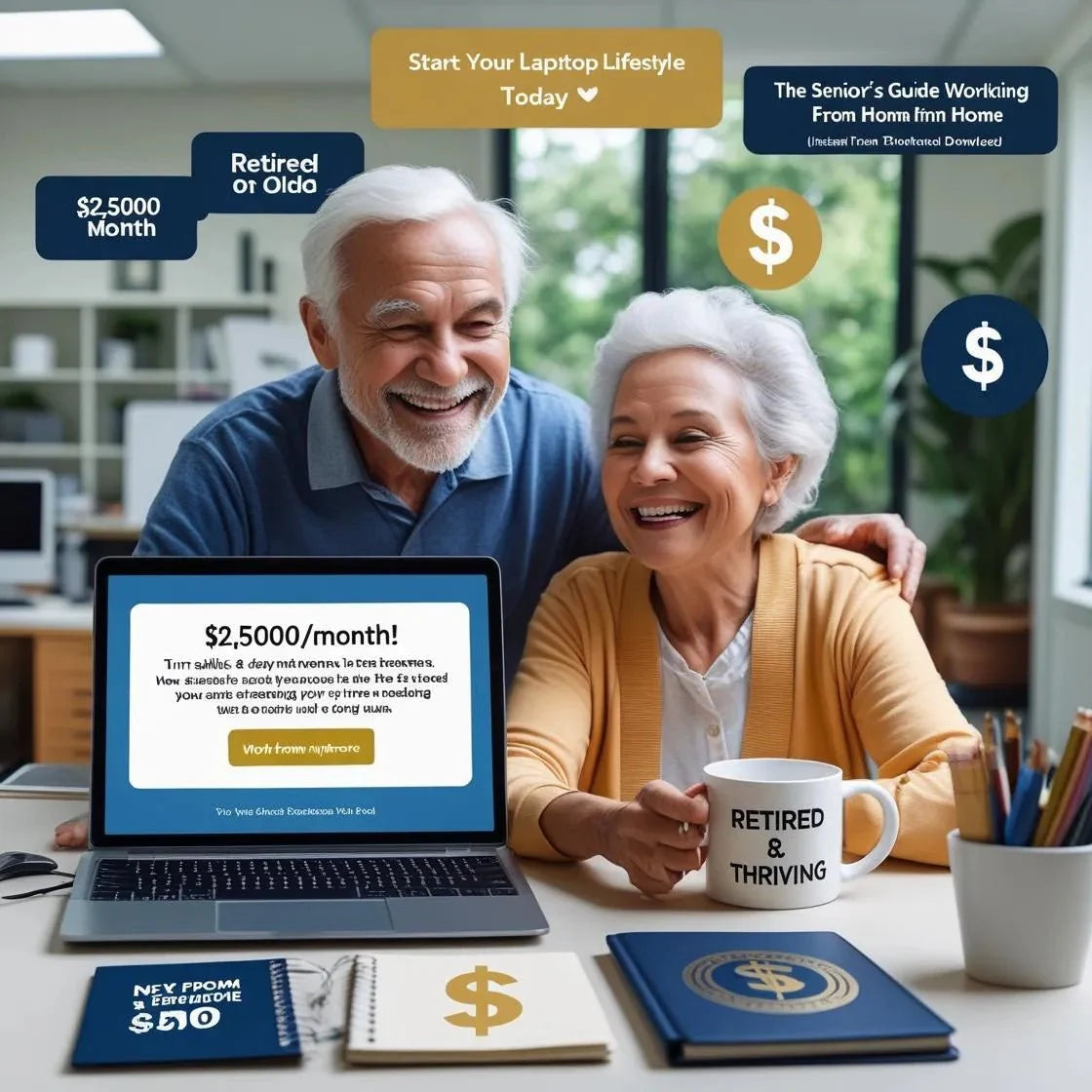 Laptop Lifestyle For Seniors: Your Complete Work From Home Guide 💻💡