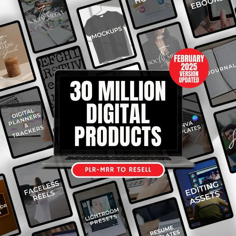 Unlock 30+ Million Digital Products with Full Resell Rights — Includes PLR & MRR for Passive Income