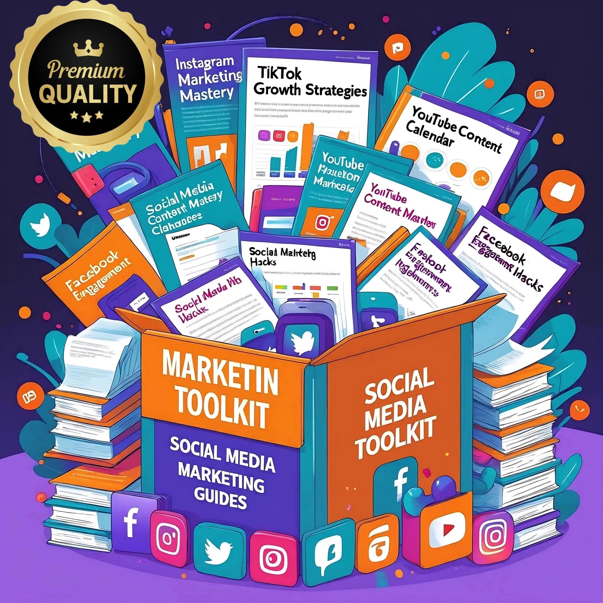 Ultimate Social Media Guides Bundle – Master Instagram, , Facebook & More with Step-by-Step Strategies
