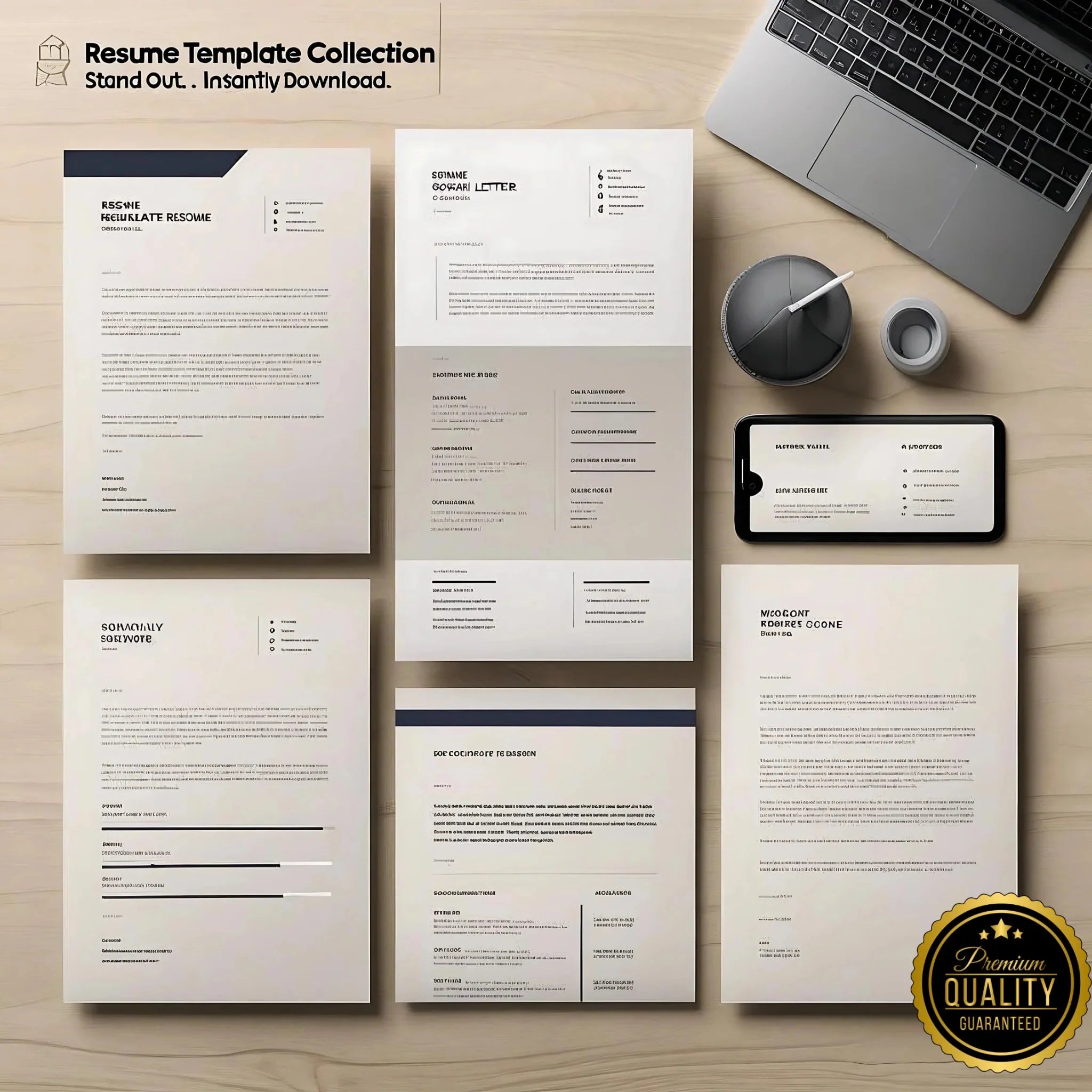 Resume Template Collection – Professional CV & Cover Letter Designs for Job Seekers