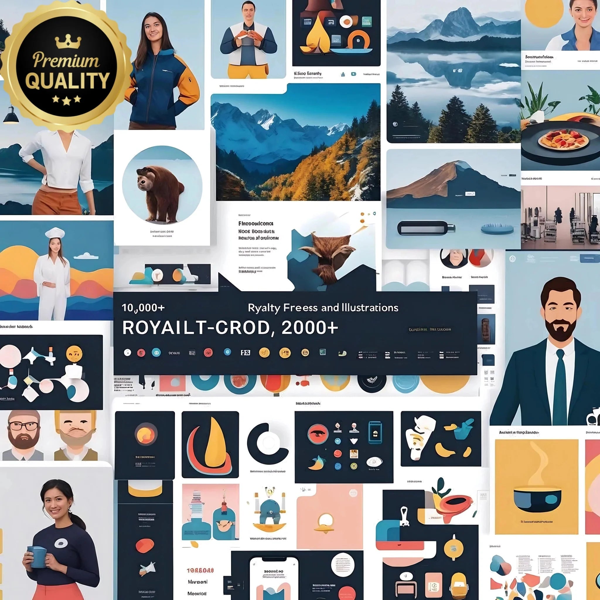 Royalty Free Images & Graphics – 10,000+ High-Quality Photos, Vectors & Illustrations Bundle