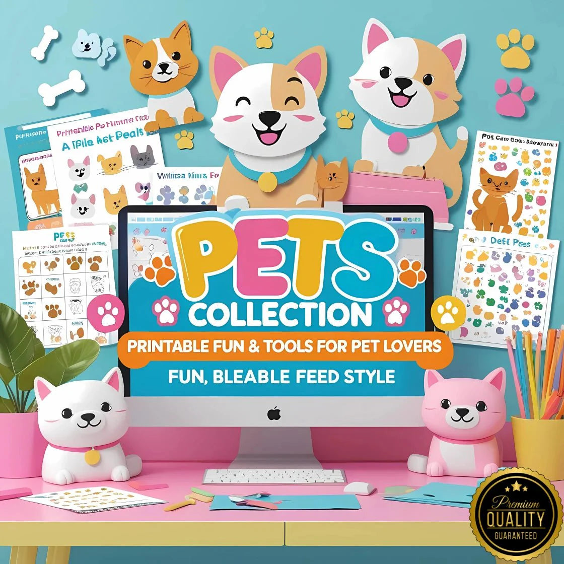 Pets Digital Collection – Fun, Printable & Editable Templates for Pet Owners, Kids, and Animal Lovers