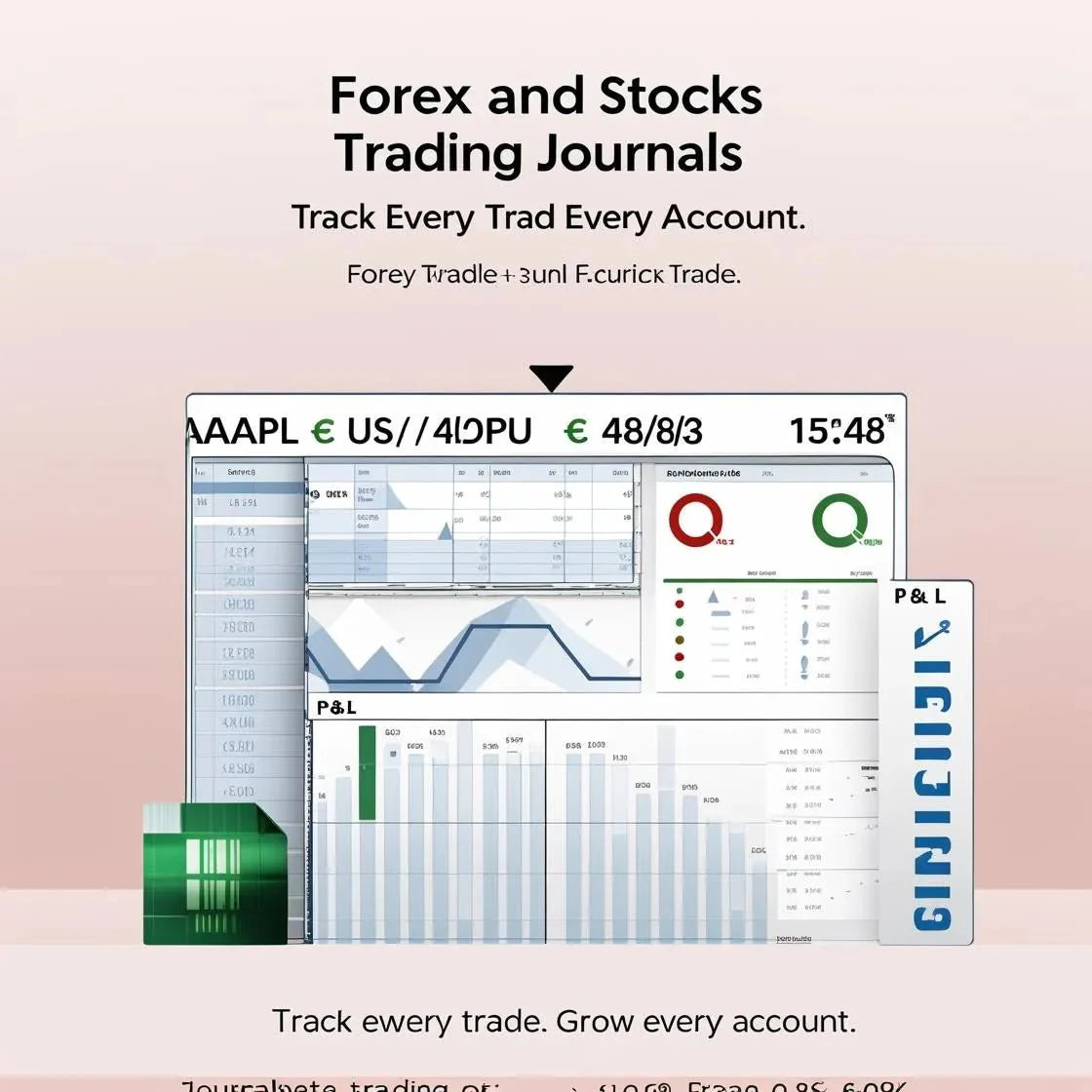 Forex and Stocks Trading Journals – Ultimate Spreadsheet for Trade Logging, Risk Management & Profit Tracking