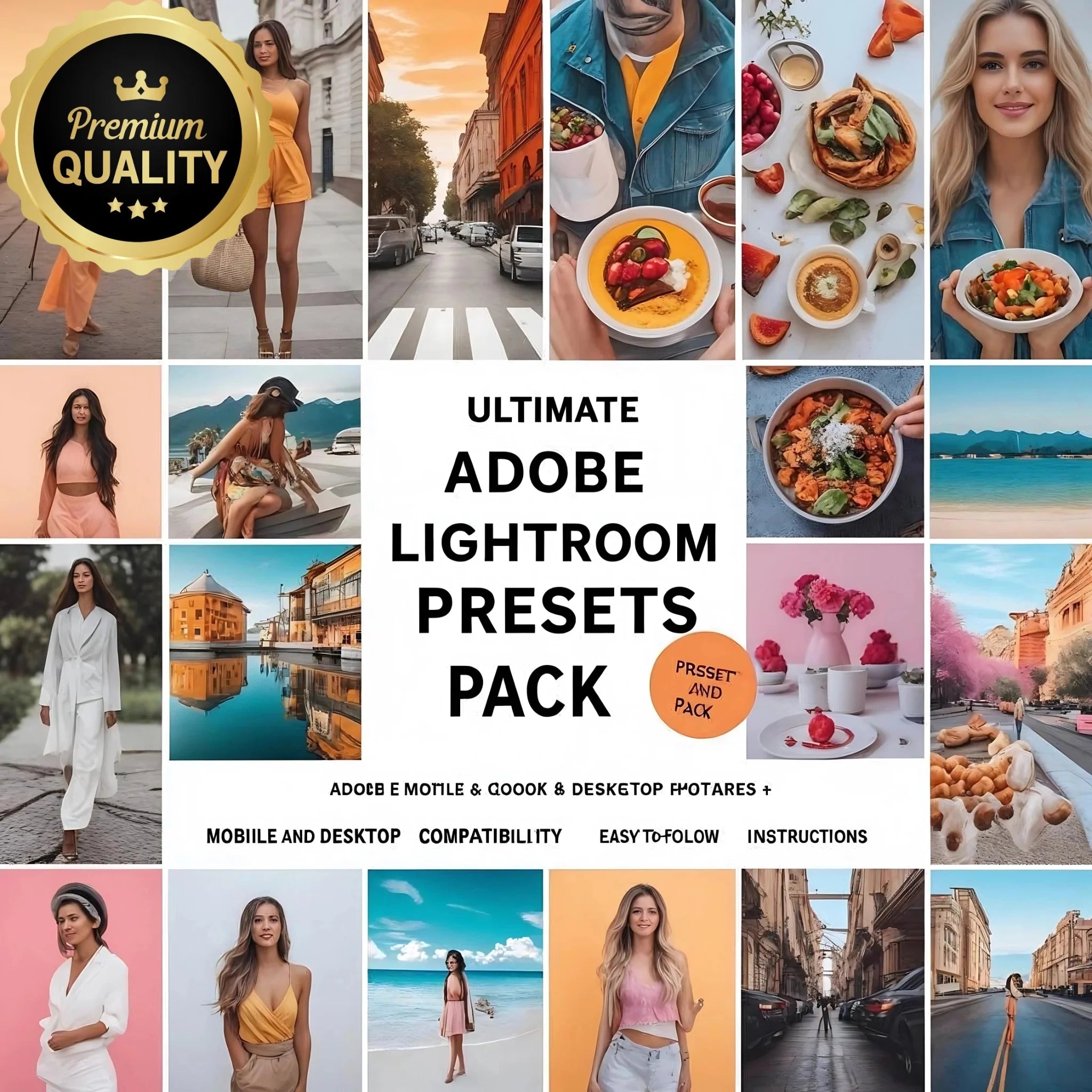 Ultimate Adobe Lightroom Presets Pack – Edit Photos Like a Pro with One Click